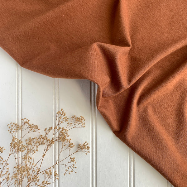Dressmaking Fabric, Tencel Modal Jersey - Rust