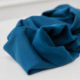 Organic Basic Brushed Sweatshirt Fleece - Ocean